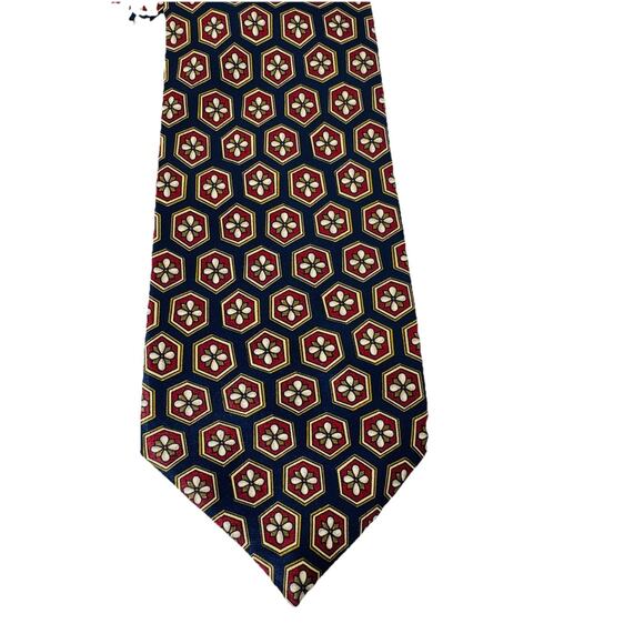LANVIN PARIS MENS FEIN-KALLER L'OMO MADE IN FRANCE 100% SILK TIE 3.5 x 56 - Picture 2 of 3